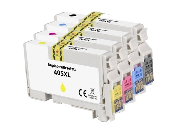 Renkforce RF-5718866, Høyt (XL) utbytte, Sort, Cyan, Fiolblå, Gult, 4 stykker, 1100 sider, 1100 sider, Kombinasjonspakke