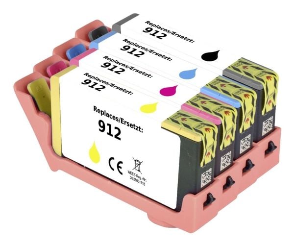 Renkforce RF-5718852, Sort, Cyan, Fiolblå, Gult, 4 stykker, 300 sider, 315 sider, Kombinasjonspakke