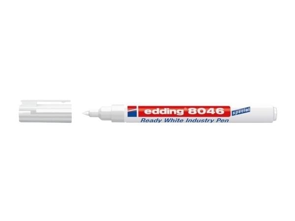 Edding 8046, Valkoinen, Valkoinen, 1 mm, 3 mm, 1 kpl