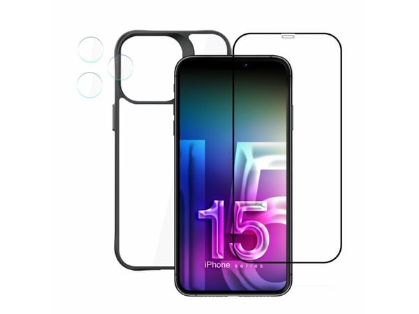 Veske til Apple iPhone 15 Pro Max - 3mk komfortsett 4 i ett