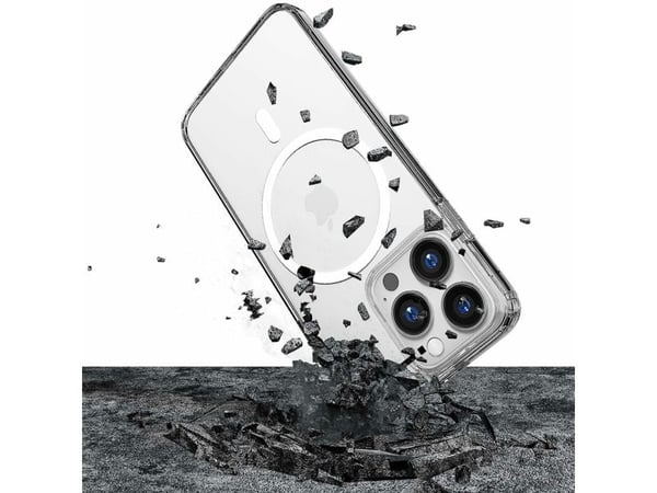 3Mk-etui for iPhone 14 Pro kompatibelt med MagSafe fra MagCase-serien - gjennomsiktig