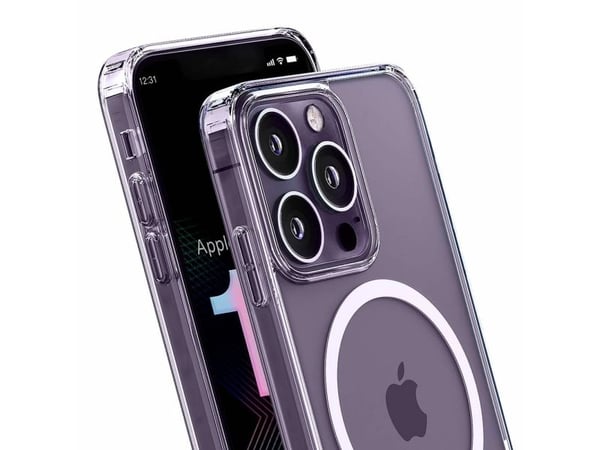 3Mk-etui for iPhone 14 Pro kompatibelt med MagSafe fra MagCase-serien - gjennomsiktig