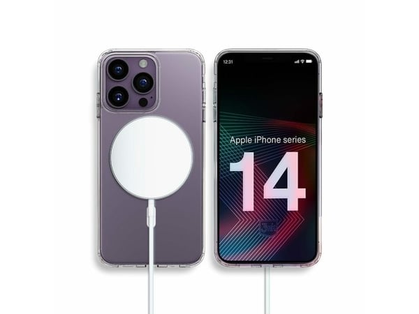 3Mk-etui for iPhone 14 Pro kompatibelt med MagSafe fra MagCase-serien - gjennomsiktig