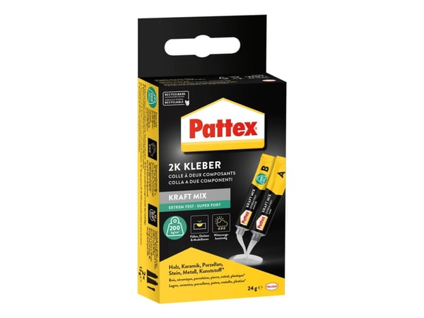 Pattex kaksikomponenttiliima Kraft-Mix,2 kpl x 12 g