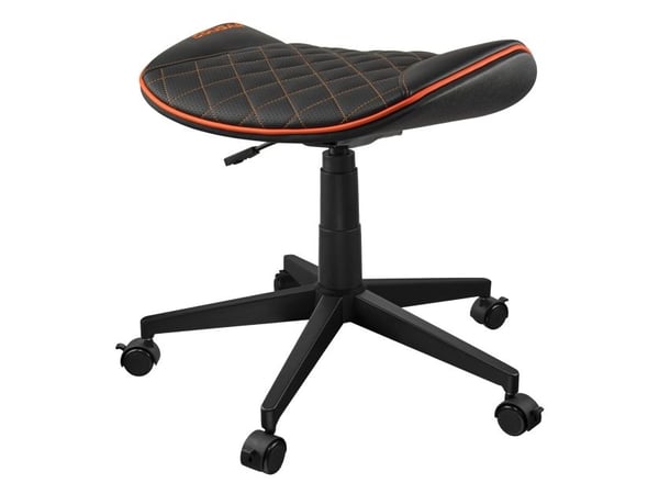 COUGAR CGR-CRO, Universal gaming-stol, 120 kg, Polstret Sete, Svart, Svart, Oransje, PVC