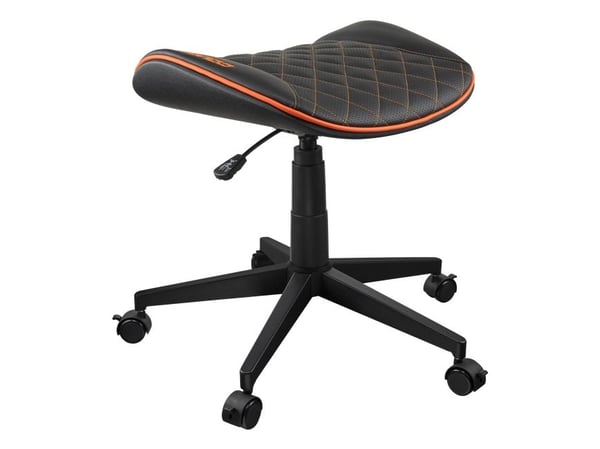 COUGAR CGR-CRO, Universal gaming-stol, 120 kg, Polstret Sete, Svart, Svart, Oransje, PVC