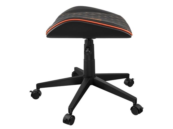 COUGAR CGR-CRO, Universal gaming-stol, 120 kg, Polstret Sete, Svart, Svart, Oransje, PVC