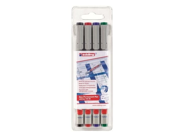EDDING foliokynät 4-152-4 non-permanent assorted 4 kpl/pakkaus ( 4-152-4 )
