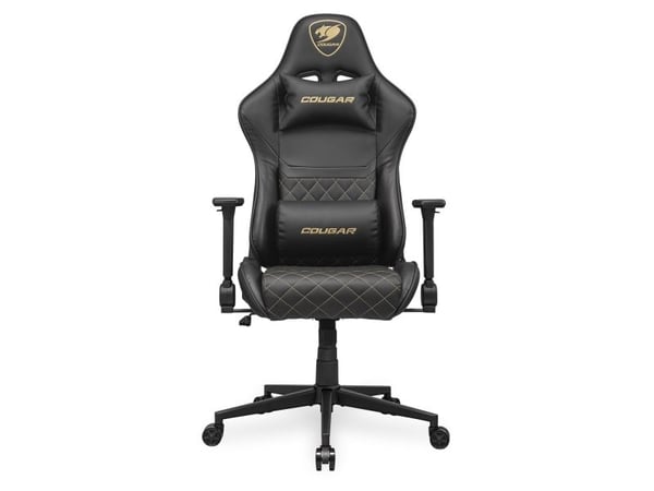 COUGAR CGR-AO2-GLB, Universal gaming-stol, 120 kg, Polstret Sete, Polstret Rygg, Svart, Metall
