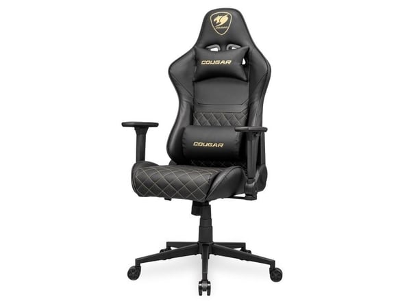 COUGAR CGR-AO2-GLB, Universal gaming-stol, 120 kg, Polstret Sete, Polstret Rygg, Svart, Metall