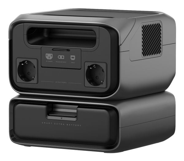 EcoFlow RIVER 3 MAX - Bærbar strømstasjon - AC 200 - 240 V - 760 watt - litium-jernfosfat - 89600 mAh - 572 Wh - Wi-Fi, Bluetooth - utgangskontakte...