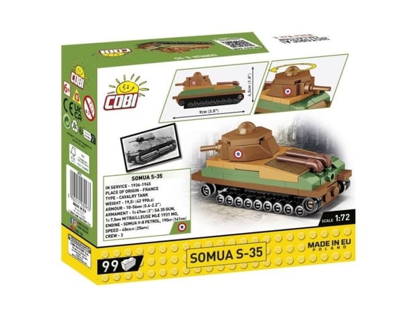 COBI Somua S-35, Byggesett, 6 år, 99 stykker