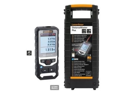 Laserliner DistanceMaster Plus, Laseravstandsmåler, m, Sort, Grå, Hvit, Digitalt, LCD, 100 m