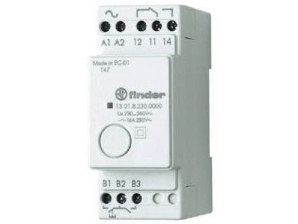 Ylijännitekosketin DIN-kisko Finder 13.01.0.012.0000 1 x vaihtokosketin 12 V DC/AC 1 kpl