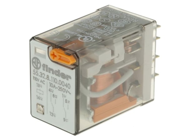 Finder 55.32.8.110.0040 Pistokerele 110 V/AC 10 A 2 x kytkin 10 kpl