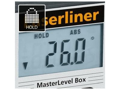Laserliner MasterLevel Box, Linjenivå, svart, grå, LCD, plast, AAA, 1,5 V
