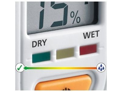 Laserliner DampCheck, 2 °C, 2%, -10 - 50 °C, 0 - 85%, LR44, 1,5 V