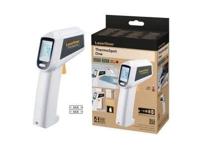 Laserliner ThermoSpot One, °C, -38 - 365 °C, Sort, Hvit, 0,2 °C, 2,5 °C, Rektangulær