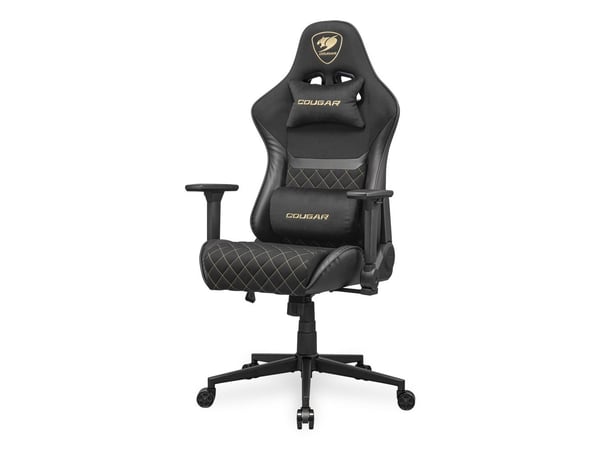 COUGAR CGR-A2F-GLB, Universal gaming-stol, 120 kg, Polstret sete, Polstret ryggstøtte, Universell, Svart