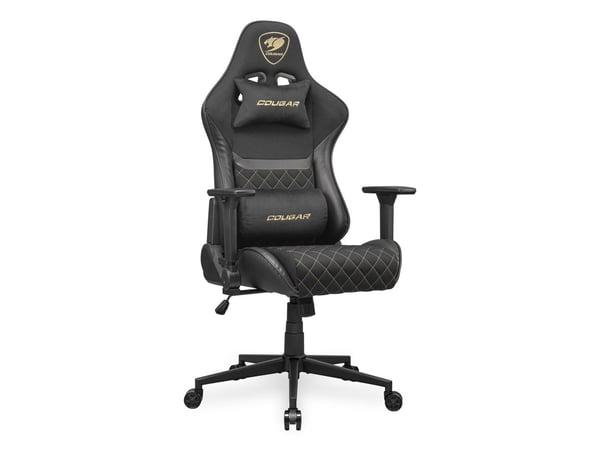 COUGAR CGR-A2F-GLB, Universal gaming-stol, 120 kg, Polstret sete, Polstret ryggstøtte, Universell, Svart