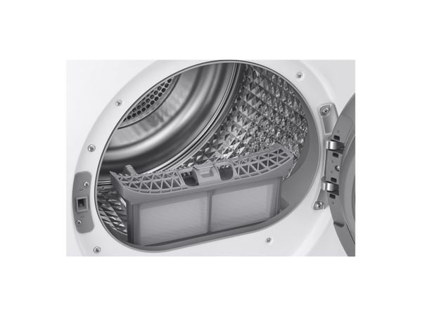 Samsung Series 8 DV90DB8845GH, Frittstående, Frontmatet, Varme pumpe, Hvit, Rotasjon, Berøringskontroll, Svart