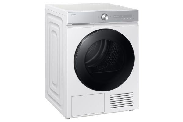 Samsung Series 8 DV90DB8845GH, Frittstående, Frontmatet, Varme pumpe, Hvit, Rotasjon, Berøringskontroll, Svart