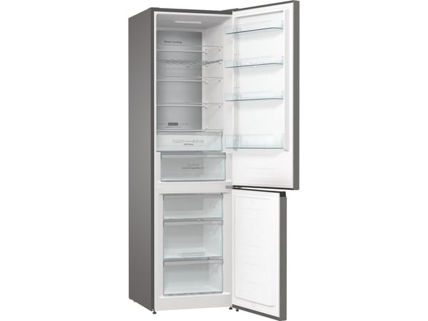 Hisense RB470N4SIB - Kylskåp/frys - bottenfrysskåp - Wi-Fi - bredd: 60 cm - djup: 66.3 cm - höjd: 200 cm - 361 liter - Klass B - silver