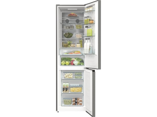 Hisense RB470N4SIB - Kylskåp/frys - bottenfrysskåp - Wi-Fi - bredd: 60 cm - djup: 66.3 cm - höjd: 200 cm - 361 liter - Klass B - silver