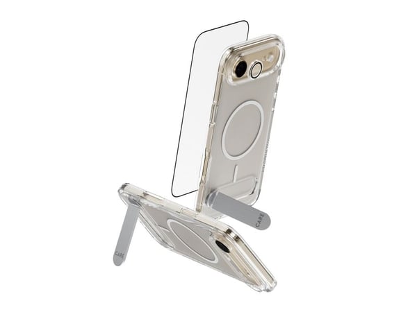 CARE by PanzerGlass 3-in-1 Kick Bundle - Baksidedeksel for mobiltelefon - MagSafe-samsvar - plastikk - med PanzerGlass Screen Protector and PanzerG...