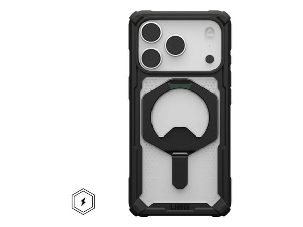 Urban Armor Gear 11452711404G, Etui, Apple, iPhone 17 Pro, 16 cm (6.3"), Svart, Gjennomsiktig