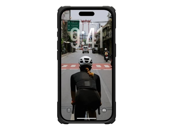 Urban Armor Gear 11452711404G, Etui, Apple, iPhone 17 Pro, 16 cm (6.3"), Svart, Gjennomsiktig