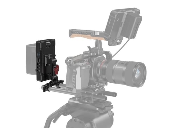 SmallRig 3204B, batteriplate, svart, aluminium, 1/4-20", Kina, universal