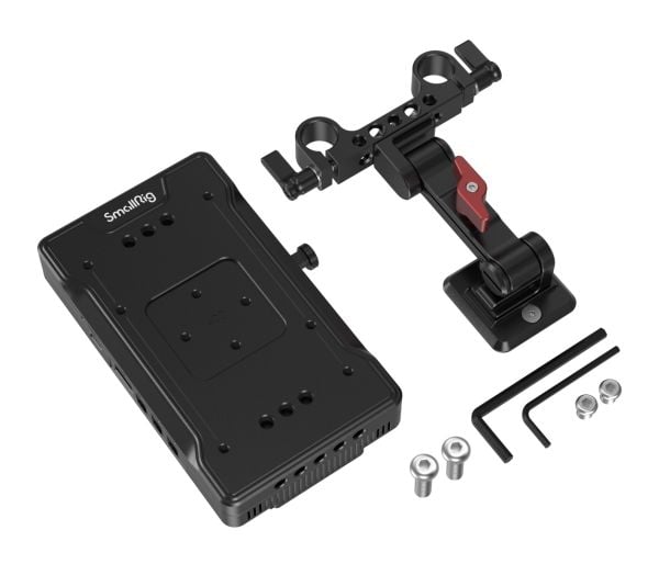 SmallRig 3204B, batteriplate, svart, aluminium, 1/4-20", Kina, universal