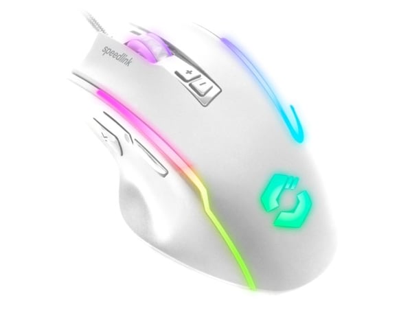 SPEEDLINK SL-680024-WT, Høyre hendt, Optisk, USB Type-A, 12800 DPI, Hvit