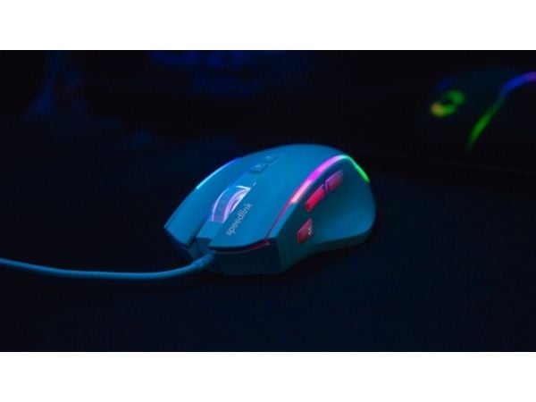 SPEEDLINK SL-680024-WT, Høyre hendt, Optisk, USB Type-A, 12800 DPI, Hvit