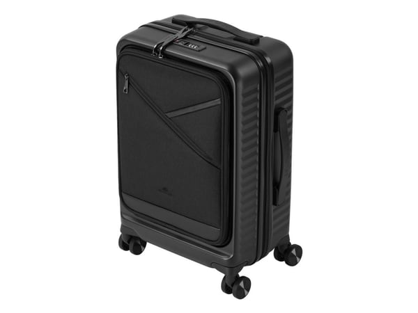 Rivacase Clark, Tralle, Hard overflate, Sort, Kabin, 4 hjul, Spinnehjul