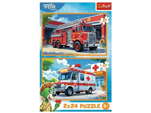 Trefl 34447, 24 styck, Fordon, 3 År