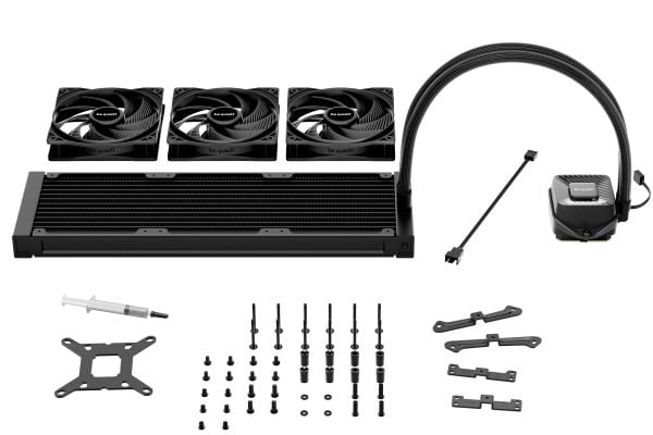 be quiet! PURE LOOP 3, All-in-one-nesteenjäähdytin, 12 cm, 101,2 m³/h, musta