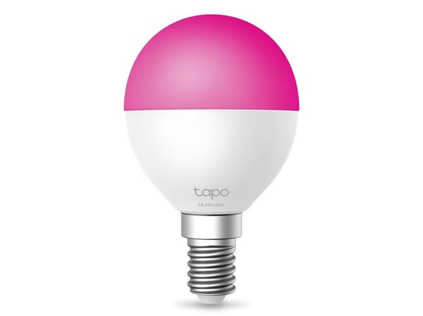 TP-Link Tapo L430P, Smartpære, Wi-Fi/Bluetooth, Rosa, Hvit, 802.11b, 802.11g, Wi-Fi 4 (802.11n), E14, P45