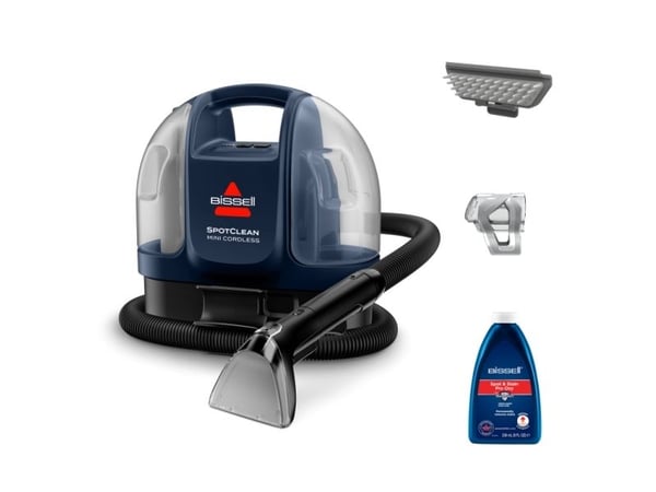 Bissell SpotClean Mini Cordless, Håndholdt, Car interrior, Teppe, Trapper, Møbeltrekk, 0,5 l, 0,43 l, 68 dB, Sort, Blå