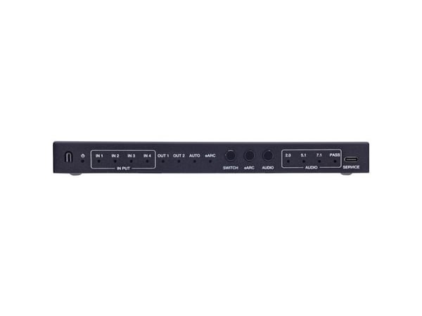 InLine HDMI-switch 4-veis 48 Gb/s 8Ka60 Hz med lydfrakobling (57885A)