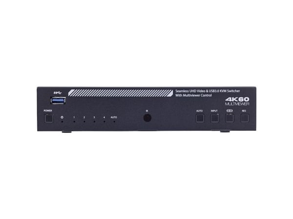 InLine 57885I, 3840 x 2160 piksler, 4K Ultra HD, Rack-montering, 25 W, Svart