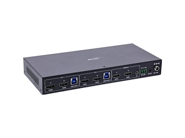InLine 57885F, 3840 x 2160 piksler, 4K Ultra HD, Rack-montering, 12 W, Svart