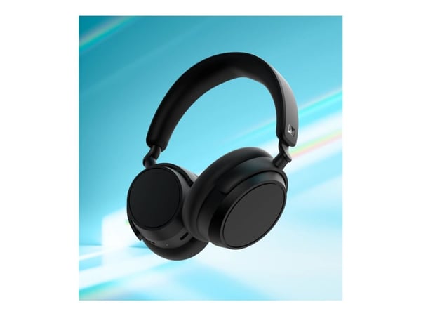 Sennheiser ACCENTUM Plus - Hörlurar med mikrofon - fullstorlek - Bluetooth - trådlös - aktiv brusradering - svart