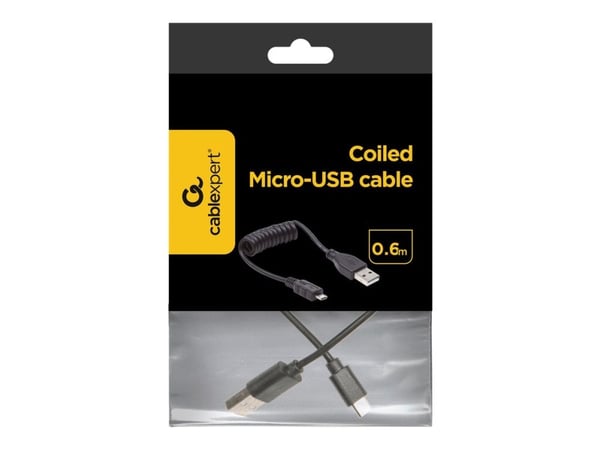 Gembird USB A - MicroUSB B, 0.6m, 0,6 m, USB A, Micro-USB B, USB 2.0, Hanstik/Hanstik, Lajittelu
