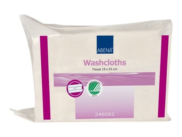 Abena Soft-Care - Tørkekluter - papir - 125 ark - C-folding - hvit