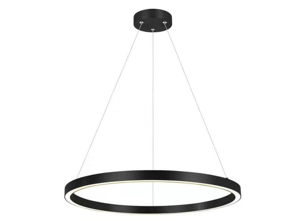 Ljus Prestige Svart Midway pendellampa ring LED metall 3000K 35W