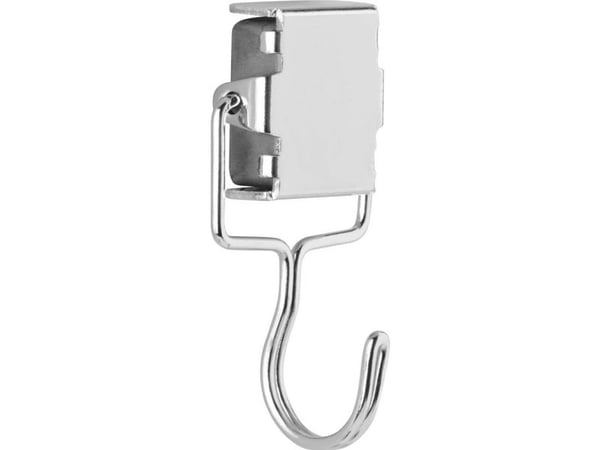 Magnetoplan 16667, Innendørs, Universalkrok, Satin Stål, 1,5 kg, 65 mm, 1 stykker