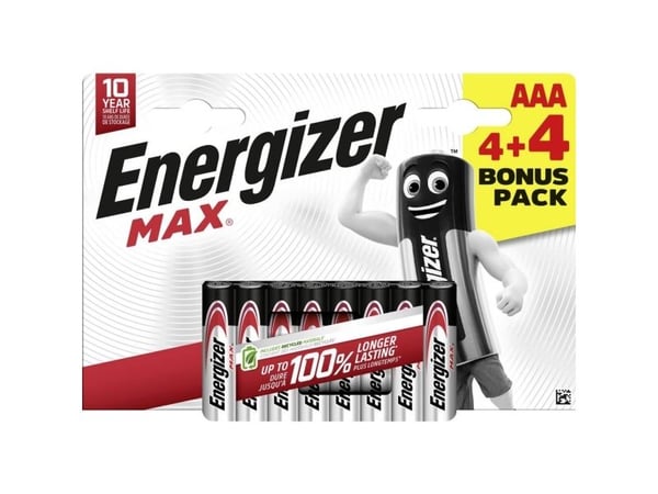 Energizer Micro AAA-batterier 1,5 V 8 st (E303328005)