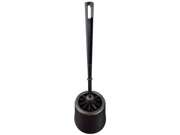 Toiletbørste, Cleanline, med holder sort 75mmx360mm - (10 stk.)